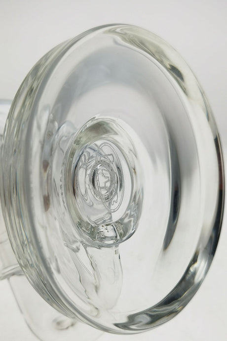 Close-up view of TAG 9.25" Ball Rig with Super Slit Donut Perc for concentrates