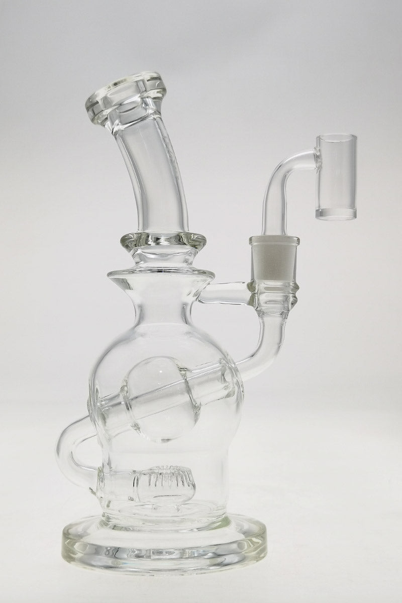Thick Ass Glass - 9.25" Sphere Dab Rig with Super Slit Donut, 14MM Female