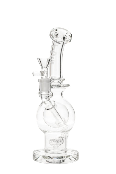 TAG 9.25" Ball Rig featuring Super Slit Donut, 14MM Female Joint, front view on white background