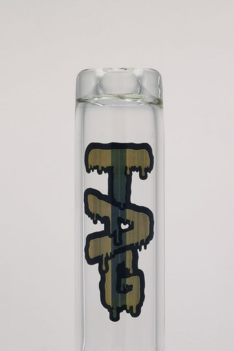 TAG 9.25" Fixed Multiplying Inline Straight Tube, 38x4MM, 14MM Female Joint, Clear Glass