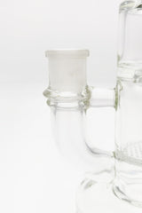Close-up of TAG 9.5" Honeycomb Percolator Bong with 18MM Female Joint and Spinning Splashguard