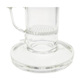 Close-up of TAG 9.5" Bent Neck Dab Rig with Honeycomb Percolator and Clear Glass