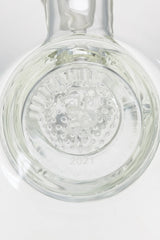 Close-up view of Thick Ass Glass 9.5" Bong with Honeycomb Percolator and 2021 engraving