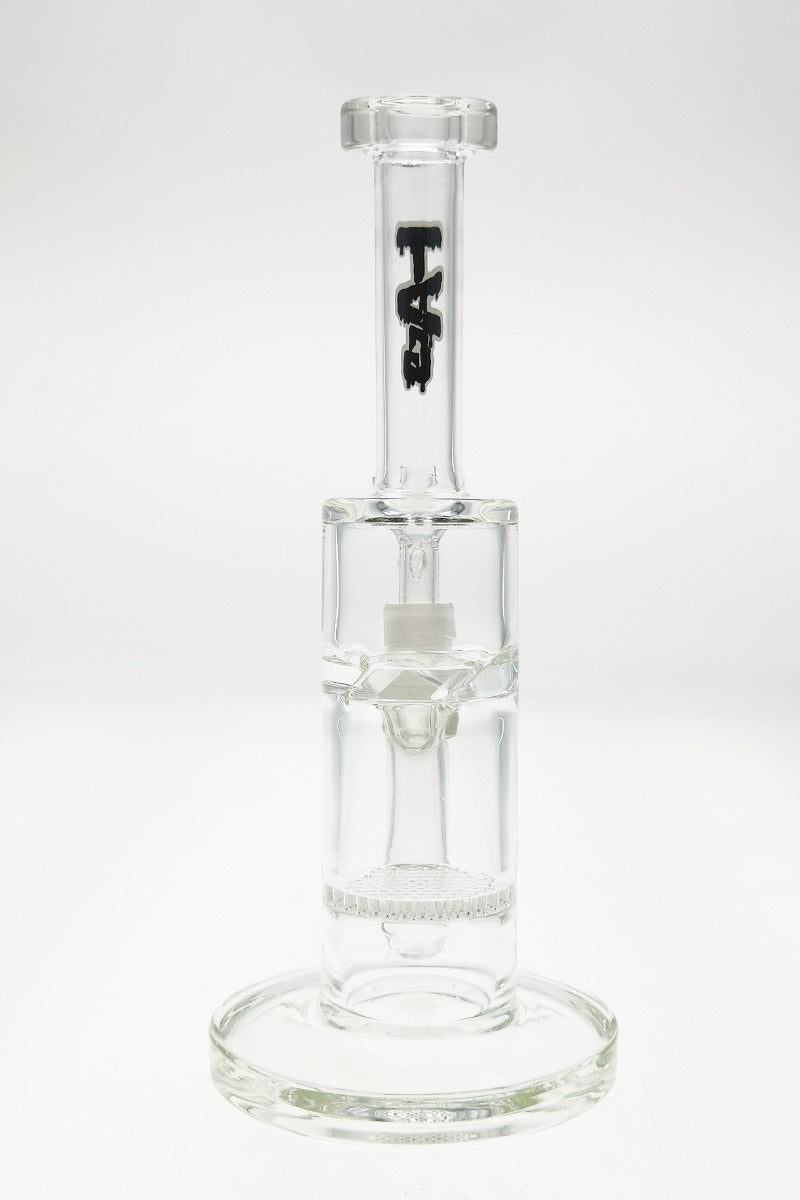 TAG 9.5" Bent Neck Honeycomb Dab Rig with Spinning Splashguard, 18MM Female Joint