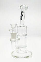TAG 9.5" Bent Neck Dab Rig with Honeycomb Percolator and Spinning Splashguard
