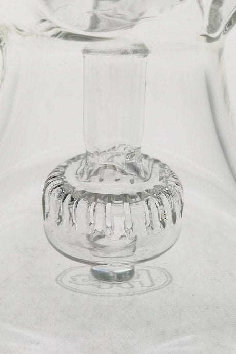 Close-up of TAG 9.5" Faberge Egg Klein Recycler with Bellow Base and 14MM Female joint
