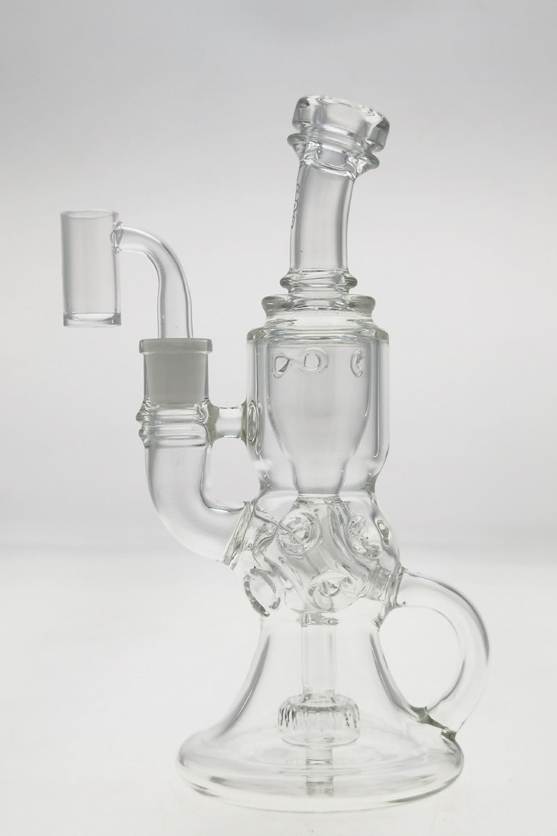 TAG 9.5" Faberge Egg Klein Recycler with Bellow Base, 14MM Female Joint, Front View