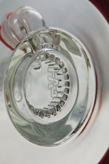 Close-up of TAG 9.5" Showerhead Froth Diffuser with Slitted Percolator and Thick Glass