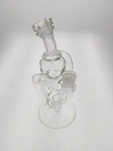 TAG 9.5" Super Slit Donut Dual Arm Recycler with In-Line Percolator, 14MM Female Joint