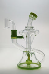 TAG 9.5" Super Slit Donut Dual Arm Recycler with 14MM Female Joint and In-Line Percolator