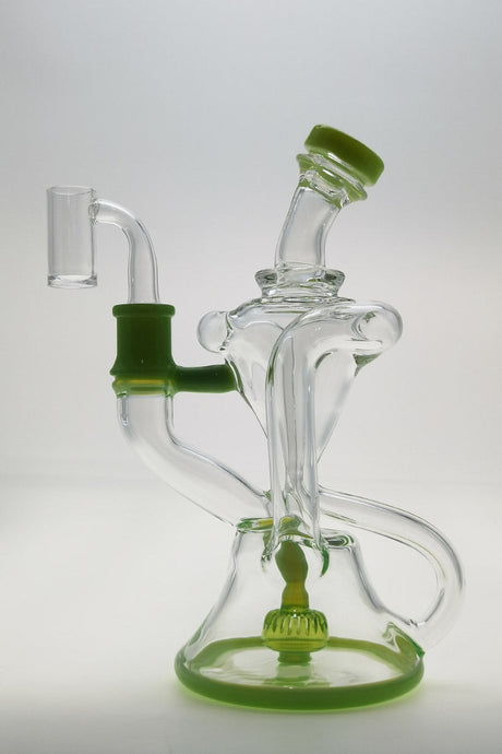 TAG 9.5" Super Slit Donut Dual Arm Recycler with 14MM Female Joint and In-Line Percolator