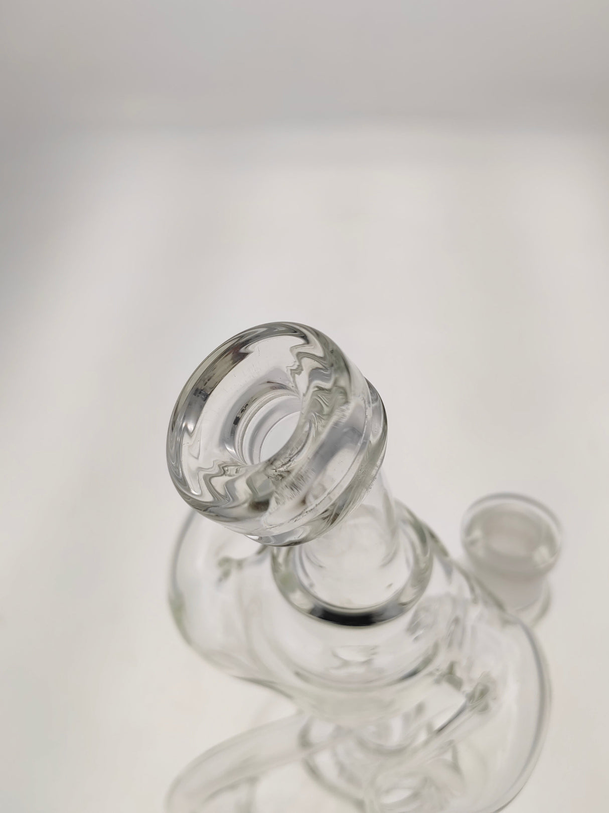 TAG 9.5" Super Slit Donut Dual Arm Recycler with 14MM Female Joint - Top View