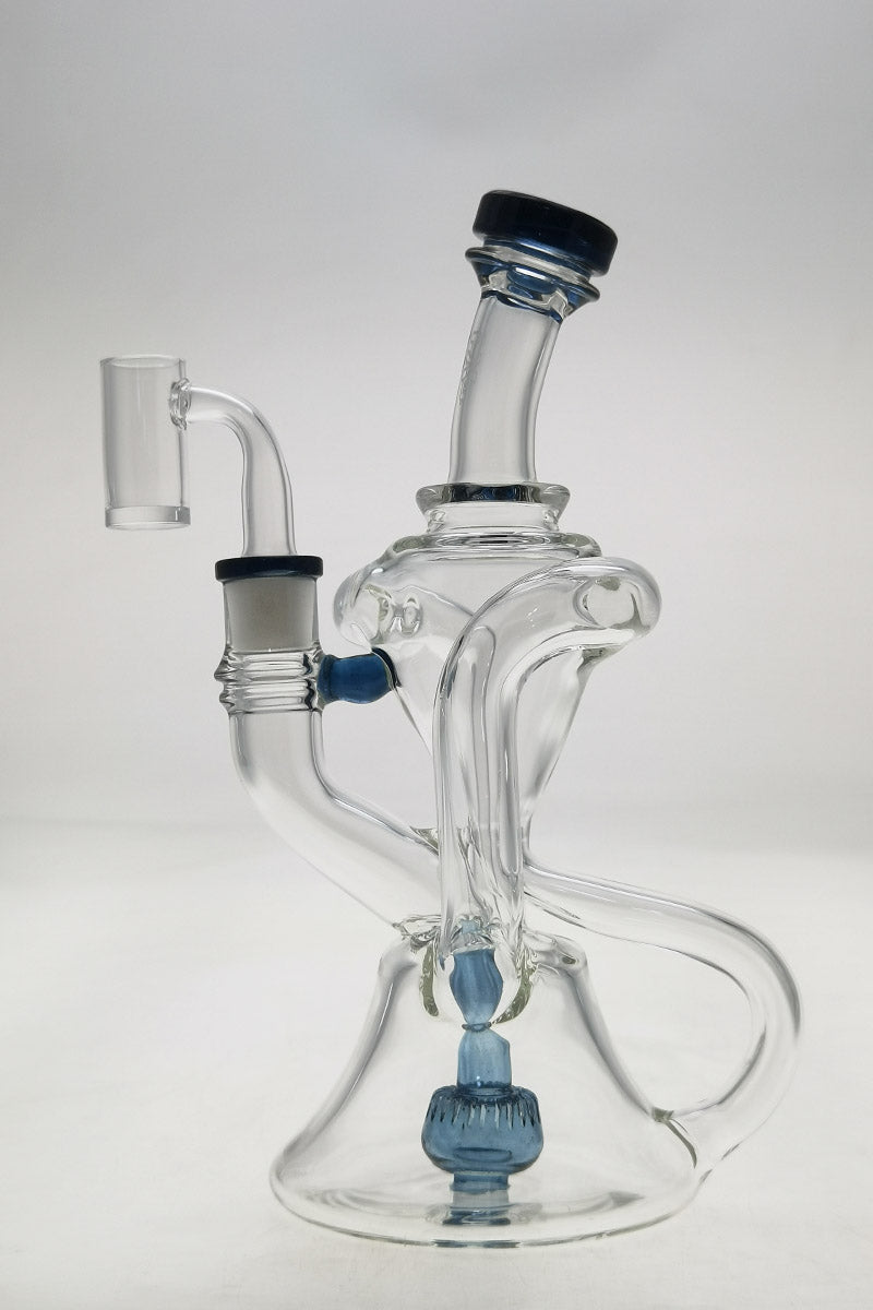 TAG 9.5" Super Slit Donut Dual Arm Recycler with In-Line Percolator for Bongs
