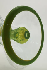 Close-up view of TAG 9.5" Super Slit Donut Dual Arm Recycler's in-line percolator and joint