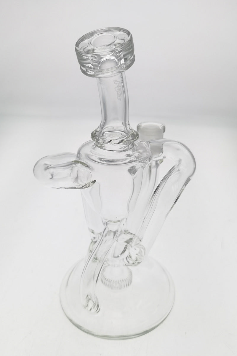 TAG 9.5" Super Slit Donut Dual Arm Recycler with In-Line Percolator, 14MM Female Joint, Front View