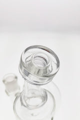 TAG 9.5" Super Slit Donut Dual Arm Recycler Top View with Clear Glass and 14MM Female Joint