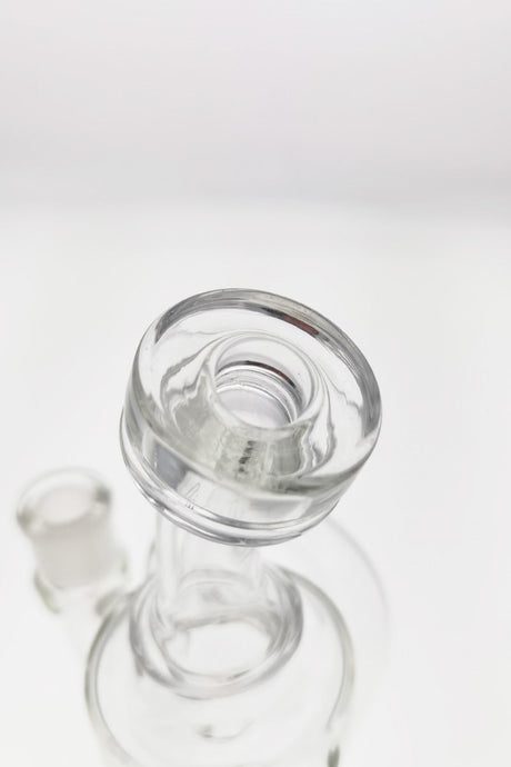 TAG 9.5" Super Slit Donut Dual Arm Recycler Top View with Clear Glass and 14MM Female Joint