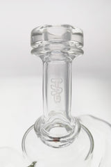 Close-up of TAG 9.5" Super Slit Donut Dual Arm Recycler with 14MM Female Joint