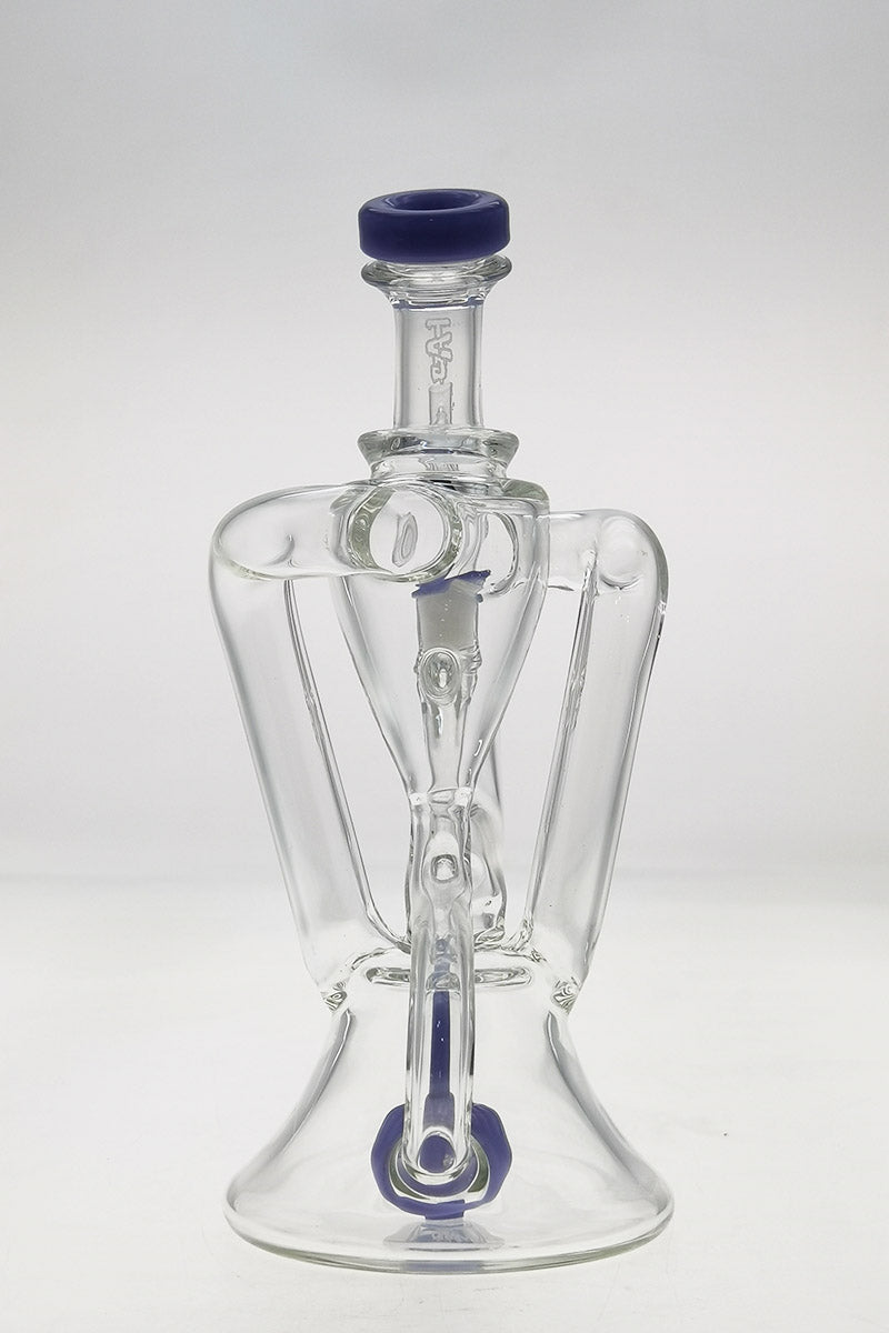 Thick Ass Glass 9.5" Quartz Donut Recycler with Dual Arm and In-Line Percolator, Front View
