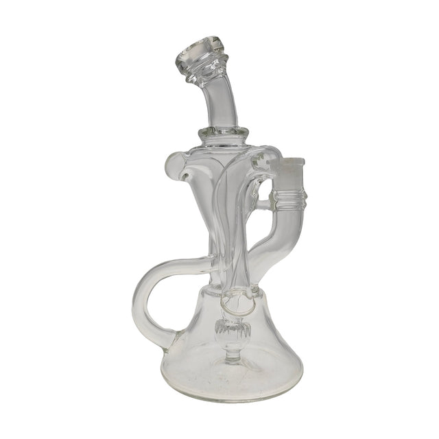 TAG 9.5" Super Slit Donut Dual Arm Recycler with 14MM Female Joint, Front View
