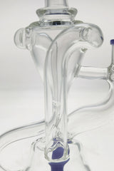 Thick Ass Glass 9.5" Quartz Donut Recycler Dab Rig with In-Line Percolator, Side View