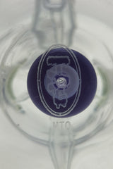 Close-up of TAG 9.5" Super Slit Donut Dual Arm Recycler's in-line percolator and logo