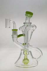 Thick Ass Glass 9.5" Quartz Donut Recycler with Dual Arm and In-Line Percolator - 14MM Female