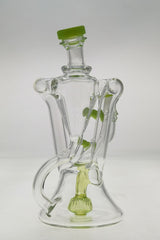 TAG 9.5" Super Slit Donut Dual Arm Recycler with 14MM Female Joint Front View