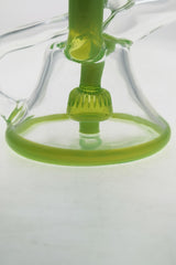 Close-up of Thick Ass Glass 9.5" Quartz Recycler with Super Slit Donut Percolator and 14MM Female Joint