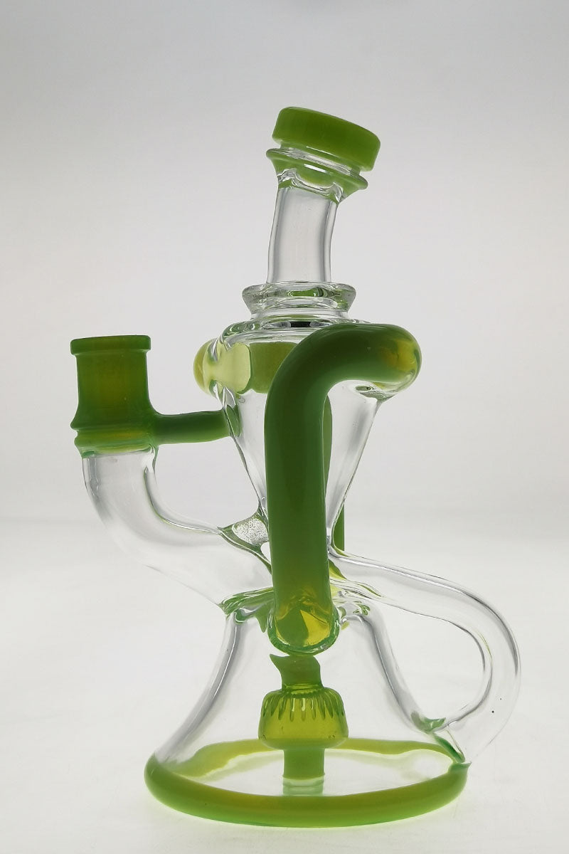 TAG 9.5" Super Slit Donut Dual Arm Recycler with In-Line Percolator and 14MM Female Joint