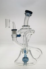 TAG 9.5" Super Slit Donut Dual Arm Recycler with In-Line Percolator, 14MM Female Joint