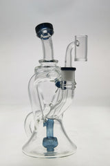 TAG 9.5" Super Slit Donut Dual Arm Recycler with In-Line Percolator for Bongs, Front View