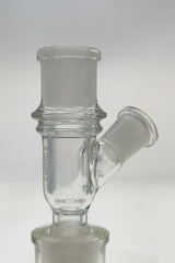 TAG - Clear Glass Adapter for Vaporizers, 10MM Female to 14MM Male, Side View