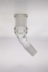 TAG - Quartz Angle Adapter for Bongs - Clear Side View - 14mm Male to Female