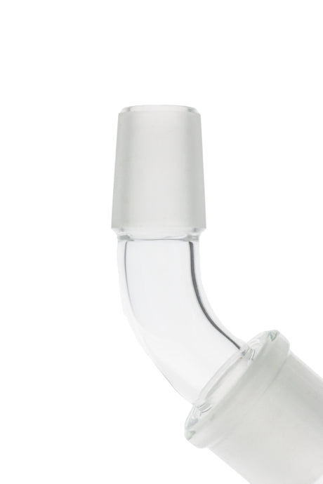 TAG - Quartz Angle Adapter for Bongs - Clear Male-Female Joint Side View