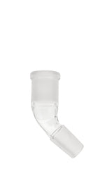 TAG Quartz Angle Adapter for Bongs - Clear, Male-Female Joint - Front View