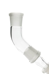 TAG Quartz Angle Adapter for Bongs, Clear Male-Female Joint, Isolated Side View