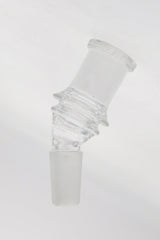 TAG - Quartz Angle Adapter for Bongs, Male-Female Joint, Clear, Side View