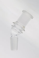 TAG - Clear Quartz Angle Adapter for Bongs, Multiple Angles - Side View on White Background