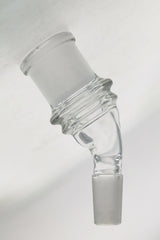 TAG Quartz Angle Adapter for Bongs, Male-Female Joint, Side View on White Background