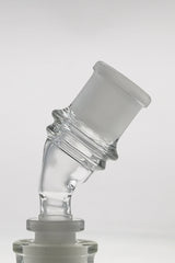 TAG Quartz Angle Adapter for Bongs - Clear Glass - Side View