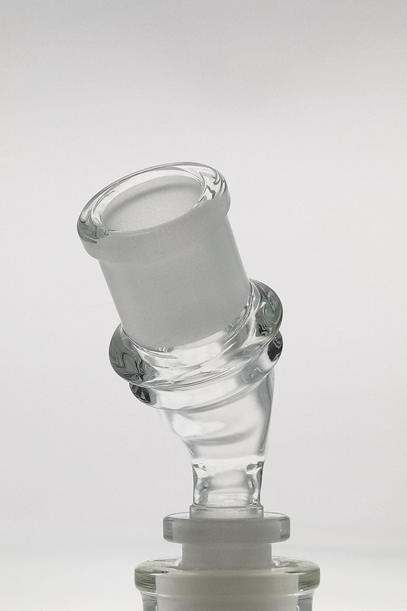TAG - Quartz Angle Adapter for Bongs - Close-up Side View on Seamless White
