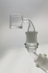 TAG Quartz Angle Adapter for Bongs, Clear, Multiple Angles, Side View