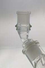 TAG - Thick Ass Glass Angle Adapter for Bongs, Clear Quartz, Male to Female Joint - Close-up
