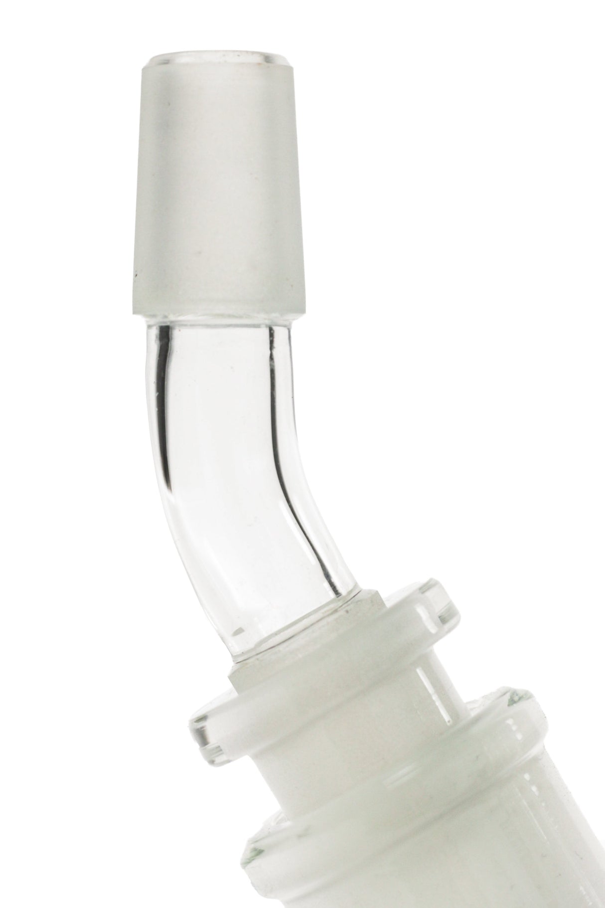 TAG - Quartz Angle Adapter for Bongs - Close-Up Side View on White Background