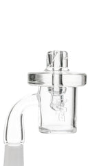 TAG - Quartz Banger 3 Hole Carb Cap for Dab Rigs, Close-Up Side View