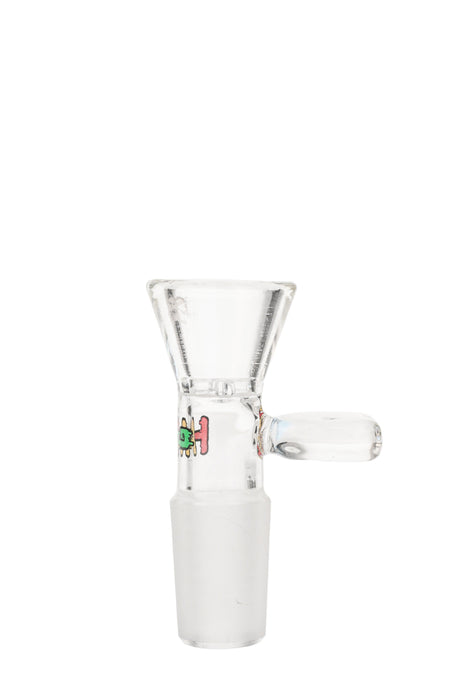 TAG Rasta Colored Built-In Screen Slide with Handle for Bongs - Front View