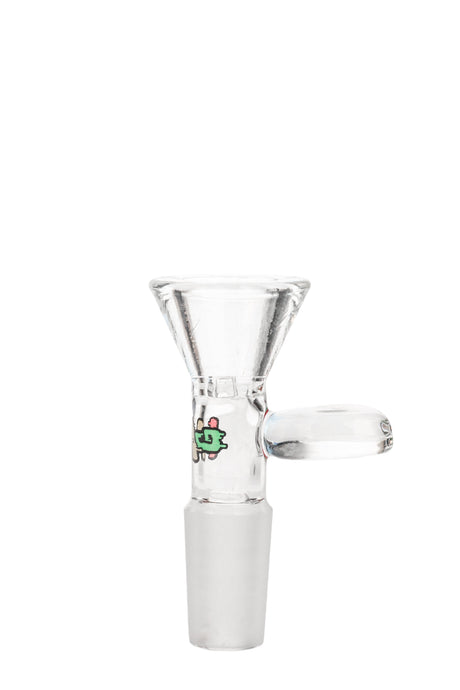 TAG Rasta Colored Screen Slide with Handle for Bongs, Front View on White Background