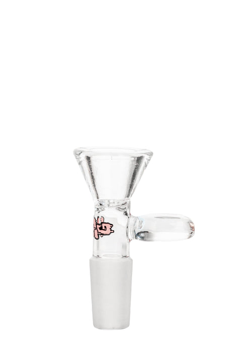 TAG Rasta Colored Glass Bong Bowl with Built-In Screen and Handle - Front View