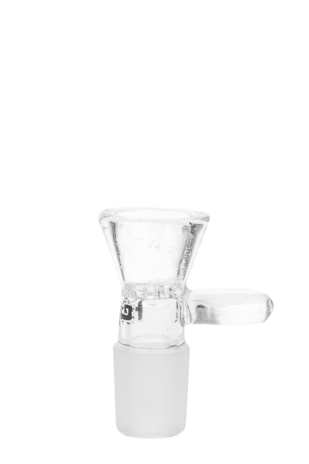 TAG Rasta Tie Dye Bong Bowl with Built-In Screen and Handle, Front View on White Background